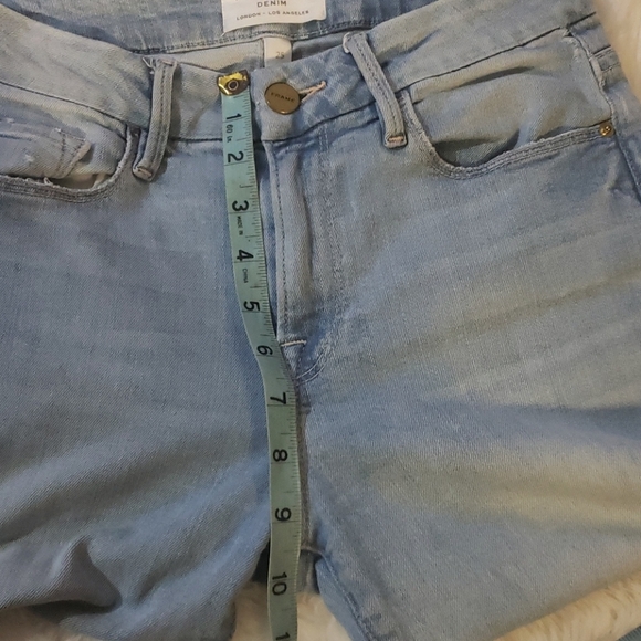 FRAME DISTRESSED CROPPED JEANS - Picture 5 of 10